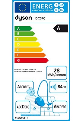 Aspirateur Dyson - DC37C Total Allergy - Etiquette Energetique