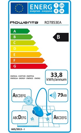 Aspirateur Rowenta - RO7853EA - Etiquette Energetique