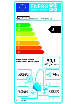 Aspirateur Miele - Compact C2 Ecoline - Etiquette Energetique