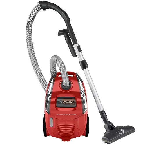 TORNADO Aspirateur sans sac TO1900EL Cyclonclassic Rouge et noir pas cher 